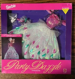 Barbie Party Dazzle Glimmering Birthday Gown #3614 - NRFB - 1992 - Mattel - Picture 1 of 2
