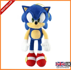 🔵Sonic the Hedgehog Sonic Plushie Stuffed video games Plush Toy SEGA 33cm UK🔵 - Picture 1 of 2
