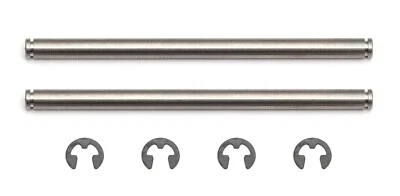 Team Associated 6380 Rear Inner Hinge Pins with E-clips RC10 vintage RC US Made - Image 1 of 4