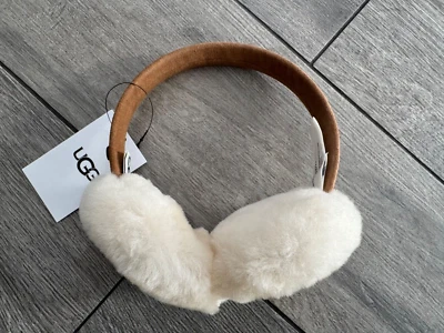 OREJERAS UGG NIÑOS PIEL DE OVEJA, MARRÓN CASTAÑO, NUEVAS CON ETIQUETAS, TALLA ÚNICA Foto 1 de 3