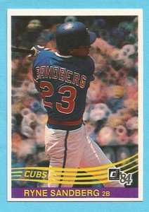 RYNE SANDBERG 1984 Donruss #311 Cubs HOF'er (2nd Year)