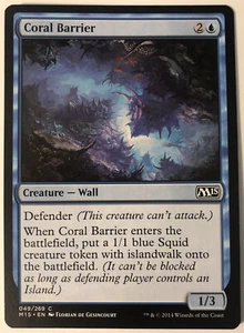 MTG Coral Barrier Magic 2015 049/269 Regular Common - Picture 1 of 1