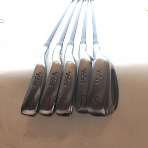 Lot 5 Ben Hogan Edge C.F.T. Irons 3-5, S, E, APEX Lightweight Graphite Golf Set - Picture 1 of 11