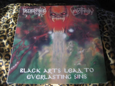 NECROMANTIA / VARATHRON split VINYL LP 2nd PRESS  varathron rotting christ absu - Image 1 of 4