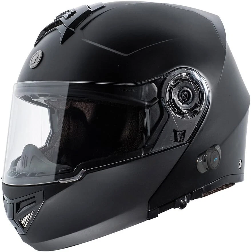 TORC - TB27 Modular Motorcycle Helmet w/ Bluetooth Flat Black  Large  TT27B15:24 - Image 1 of 4