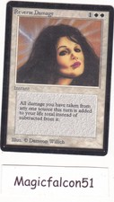 X1 card reverse damage beta english (1993) ex-nm magic mtg ★★★★