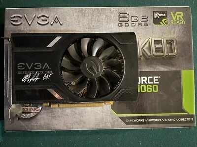 Rare -BitsBeTrippin Signed EVGA NVIDIA GeForce GTX 1060 6GB GDDR5 Graphics Card - Image 1 of 4