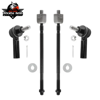 4pcs Inner & Outer Tie Rod Ends for Geo Prizm 1989 1990 1991 1992 - Image 1 of 4