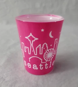 Vaso de chupito Seattle Washington Pink Skyline - Imagen 1 de 8