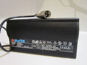 Merits P320 RED HP8204B 24V Wheelchair Battery Charger 3-Pin Jazzy - Picture 1 of 3