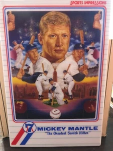 MICKEY MANTLE SPORTS IMPRESSION NUMBERED CERAMIC CARD - Picture 1 of 5