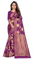 Women's Jacquard Silk saree with unstitch blouse_Free Shipping