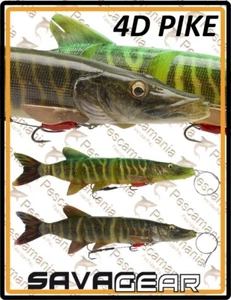 Savage Gear "4D LINE THRU PIKE" 25m 105gr artificiale spinning luccio - Imagen 1 de 7