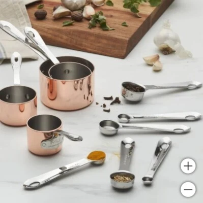 MIU, tazas y cucharas medidoras de acero inoxidable de 10 piezas Foto 1 de 4