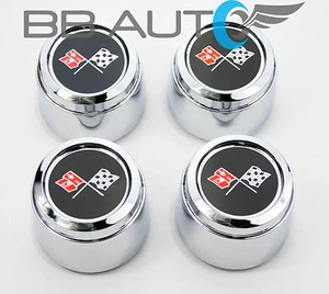 1978 CHEVROLET CORVETTE PACE CAR WHEEL HUB CENTER CAPS SET NEW 1973-1982 - Picture 1 of 5