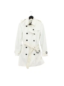 Burberry Damen Mantel UK 8 Weiß 100% Viskose Overcoat - Bild 1 von 7
