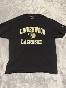 Camicia Lindenwood Lions Champion Athletic nera manica corta uomo XL - Foto 1 di 5