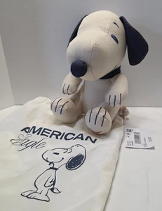 2024 Limited Edition American Eagle Snoopy Plush with Bag 9" NEW - Picture 1 of 2