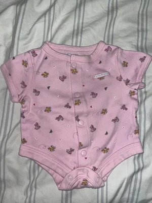 Baby COnnection pink preemie bodysuit size preemie (P64) - Image 1 of 4