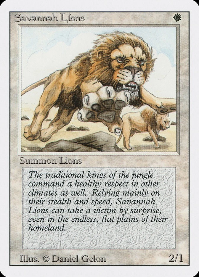 MTG Savannah Lions  - 3rd Edition / Revised #039 - Image 1 of 1
