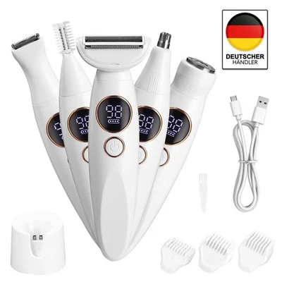 5In1 Elektrischer Rasierer für Frauen,Damenrasierer,Schmerzfreier Intimrasierer - Bild 1 von 4