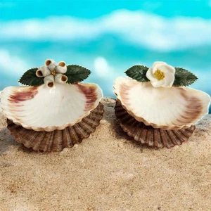 Juego de dos platos de baratija Sea Shell de colección de Sea World - Imagen 1 de 12