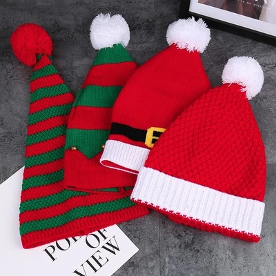 Papá Noel sombreros de punto para hombre y mujer como regalos de Navidad para otoño y ganar Foto 1 de 4