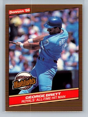 Donruss Highlights #3 1986 George Brett Kansas City Royals Foto 1 de 2