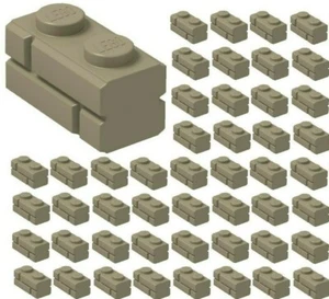 ☀️Lego x50 DARK TAN 1x2 Masonry Bricks building Part Pieces Bulk Lot #98283 Wall - Picture 1 of 2