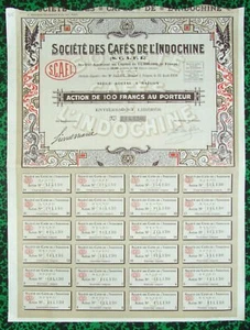 Indochine - My-Khè & Saïgon - Belle Déco (Dragons) Secteur Café & Thé de 1926 - Picture 1 of 1