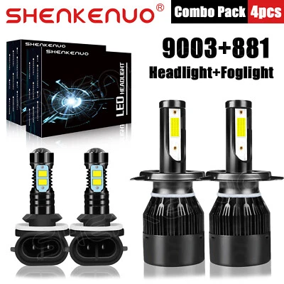 Para Hyundai Tucson 2010 2011 2012 2013 4x faros LED altos/lojos + bombillas antiniebla Foto 1 de 4