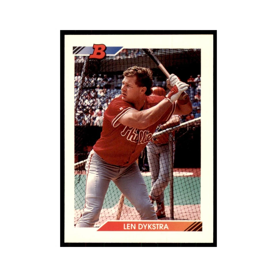 1992 Bowman Lenny Dykstra Baseball Cards #635 - Image 1 of 3
