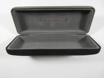 Estuche para gafas de lectura Harley Davidson cubierta rígida terciopelo gris negro Foto 1 de 3
