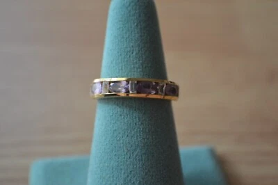 1.10ct Narsipatnam Purple Spinel / Zircon Ring 14k YG over Fine Silver Size 9 - Image 1 of 4