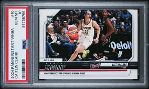 Caitlin Clark 2024 Panini Instantáneo 30 Pt WNBA Debut #10 PSA 10 Fever Rookie /5540 - Imagen 1 de 2