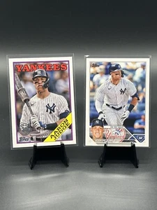 2023 Topps Series 1 1988 Topps Baseball #T88-37 Aaron Judge and Base #62 Yankees - Picture 1 of 5