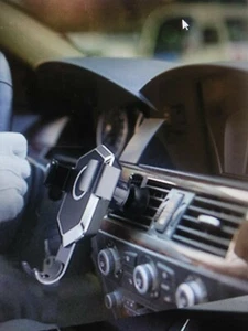 wireless cell phone charger holder with bonus USB dual Charger with LED light - Picture 1 of 8