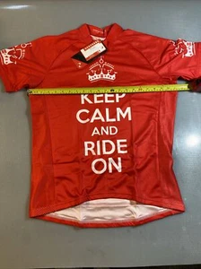 ScudoPro keep calm and ride on cycling jersey XLarge XL (8589-6) - Picture 1 of 6