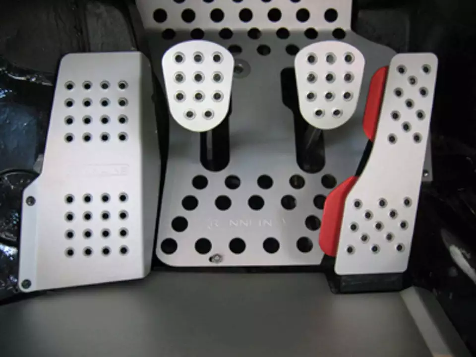 Rennline Pedal Set - 4 Piece - Perforated Black Fits Porsche 944/924/968 - Image 1 of 1