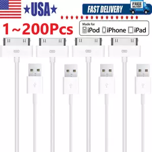 3FT 30 pin USB Charging Data Cable Cord for iPad 1/2/3 iPod Nano 1-6 LOT - Picture 1 of 19