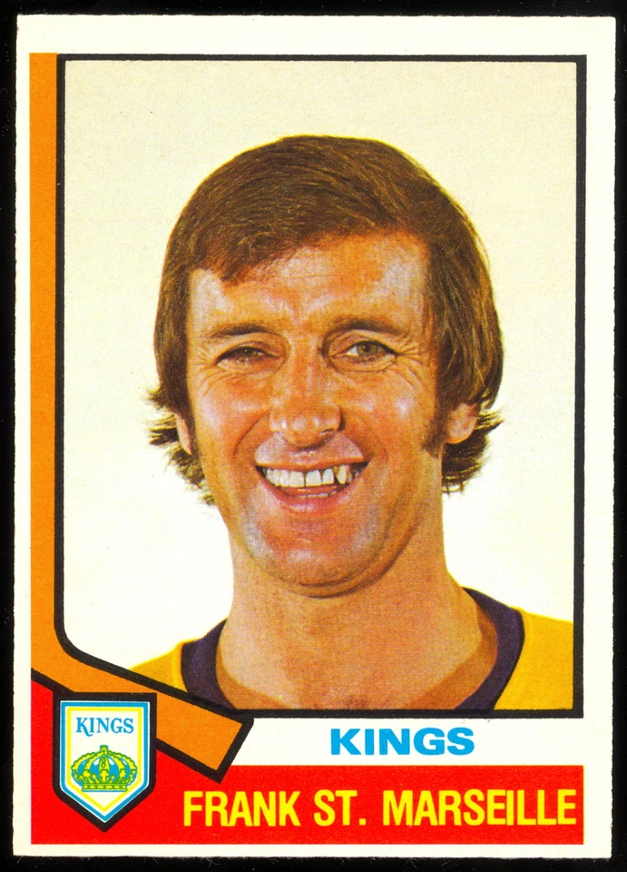 1974-75 OPC O PEE CHEE HOCKEY #374 FRANK ST. MARSEILLE NM L A LOS ANGELES KINGS - Image 1 of 1