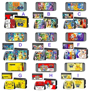 Pokemon Eevee Pikachu XY Decal for Regular Nintendo Switch Console Joy Con Skins - Picture 1 of 10