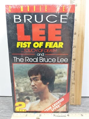 Bruce Lee 2 Movie Set Fist Of Fear Touch Of Death & The Real Bruce Lee VHS Seal - Image 1 of 2