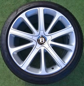 4 Factory Bentley Continental Wheels Tires 21 inch GT GTC Flying Spur OEM 2020+ - Picture 1 of 24