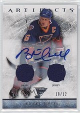 2012-13 Upper Deck Artifacts Jersey/Jersey Auto /12 Brett Hull #8 Auto HOF