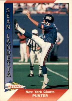 1991 Pacific Sean Landeta #350B - Image 1 of 2