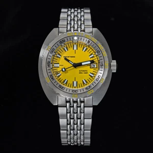 SEESTERN SUB300T, Yellow, NH35, Sapphire, Lume, 200m Diver, Diving, BNIB - Picture 1 of 12