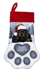 Christmas Stocking - Black and Tan Cocker Spaniel - Afbeelding 1 van 1