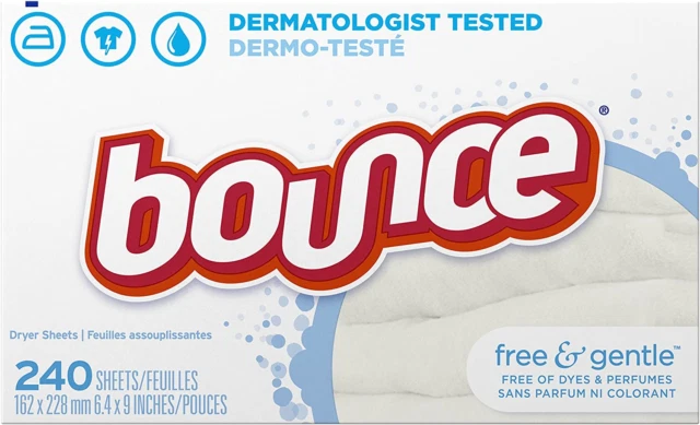 Bounce Fabric Softener Sheets & Gentle 240 Count White