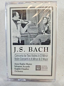 Cassette J.S. Bach Violin Concerti 313261W Chrome FACTORY SEALED - Picture 1 of 3